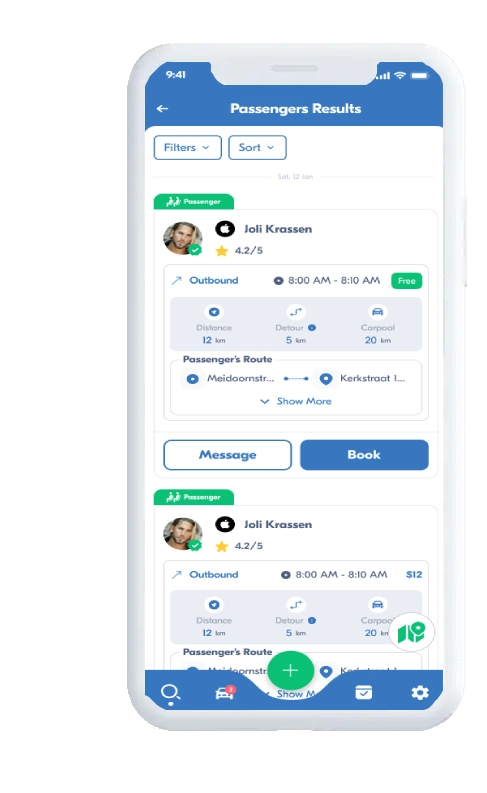 Slimme B2B Carpooling oplossing!