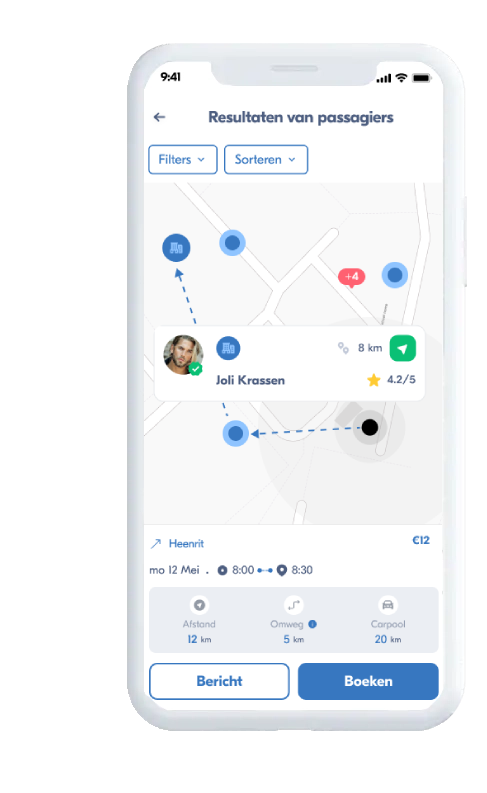 Slimme B2B Carpooling oplossing!