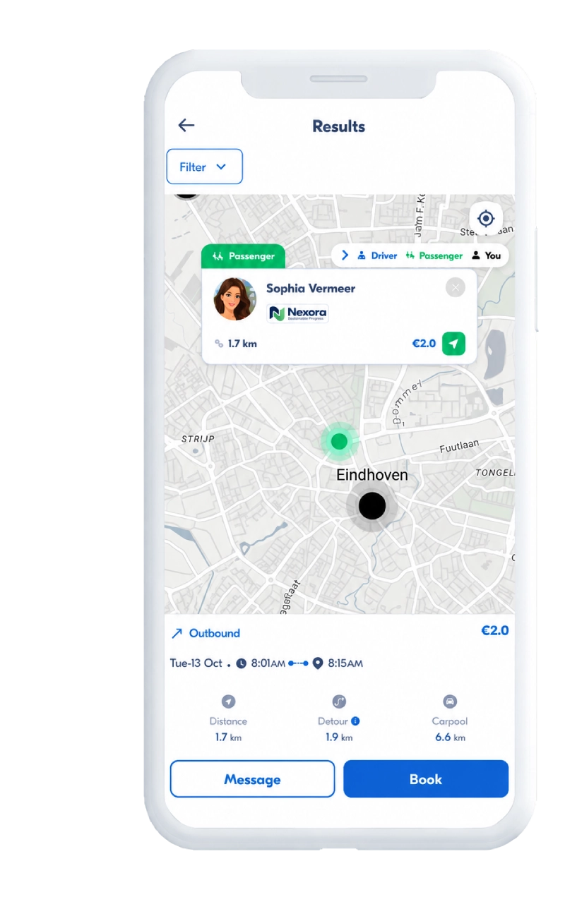 Slimme B2B Carpooling oplossing!
