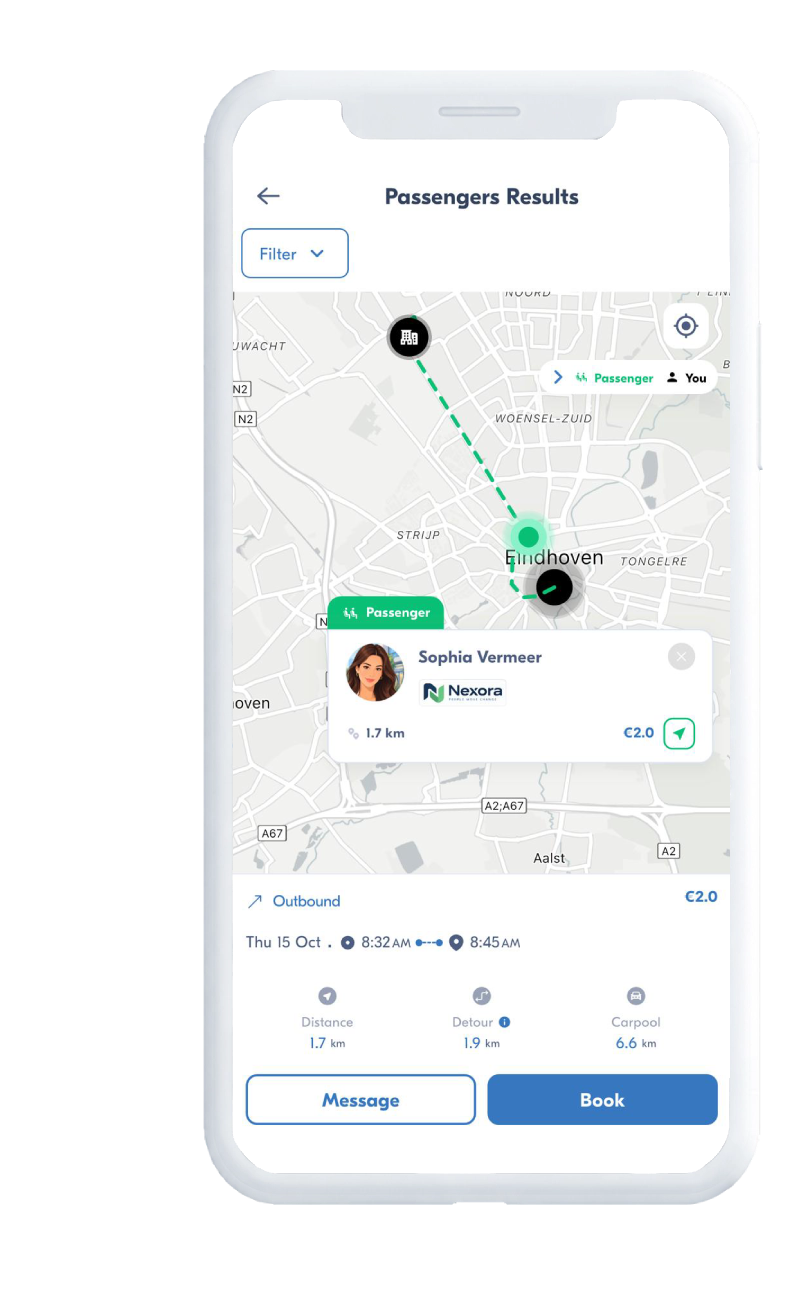 Slimme B2B Carpooling oplossing!